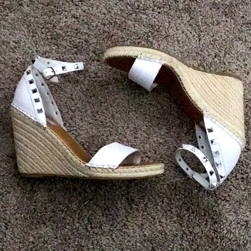 STEVEN NEW YORK®Presto studded espadrille wedges!